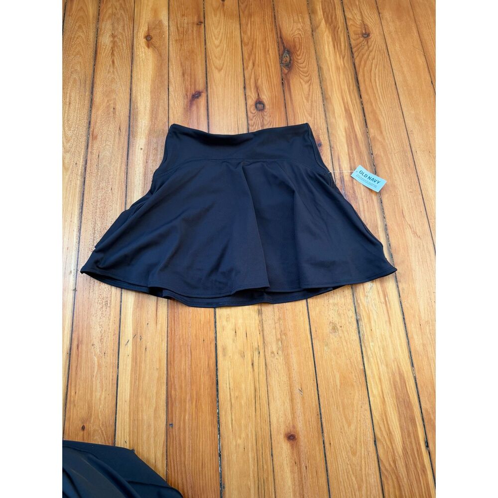 Old Navy Black Workout Active Skort Skirt NWT XS